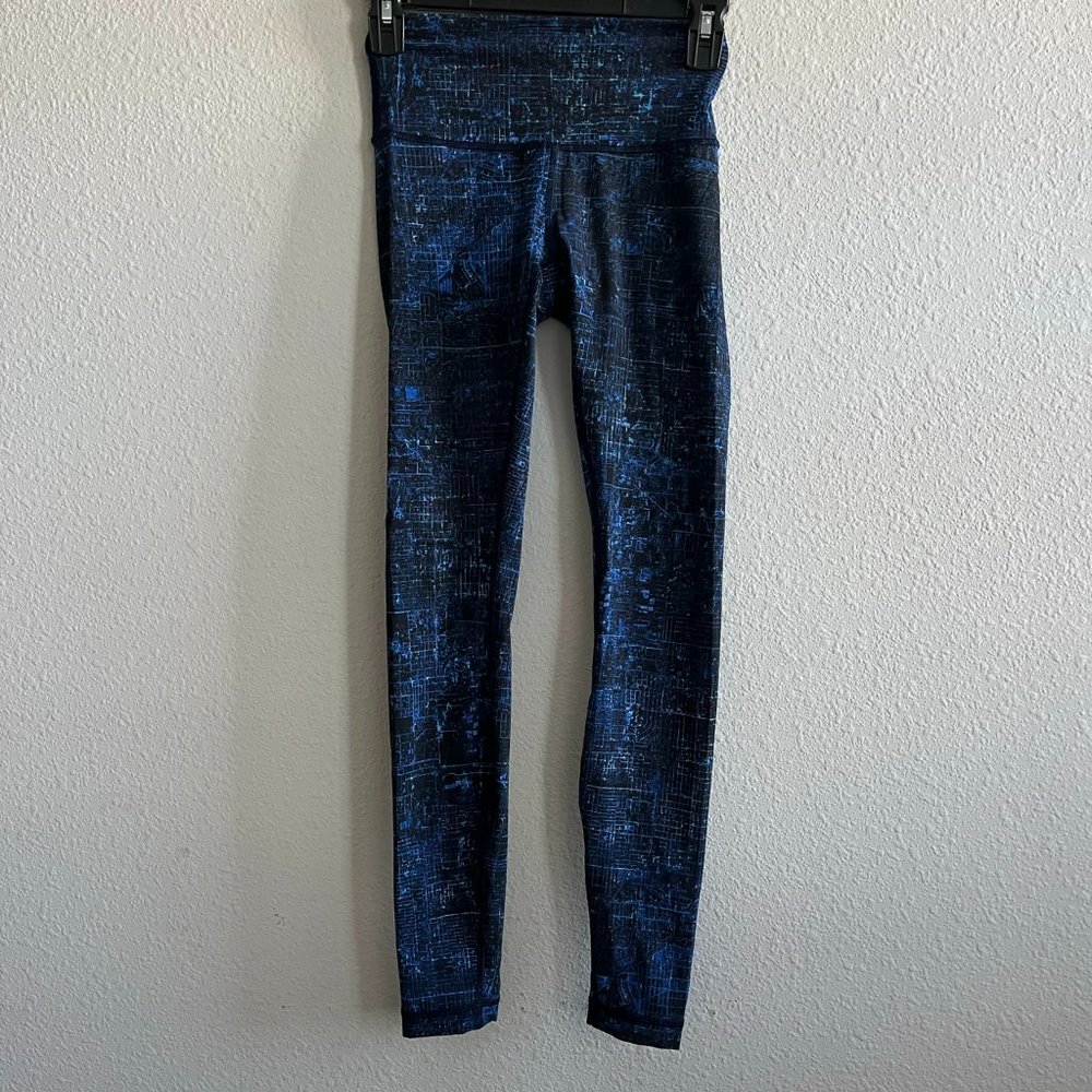 Lululemon Women's Train Time Leggings City Light Multi Black Size 2